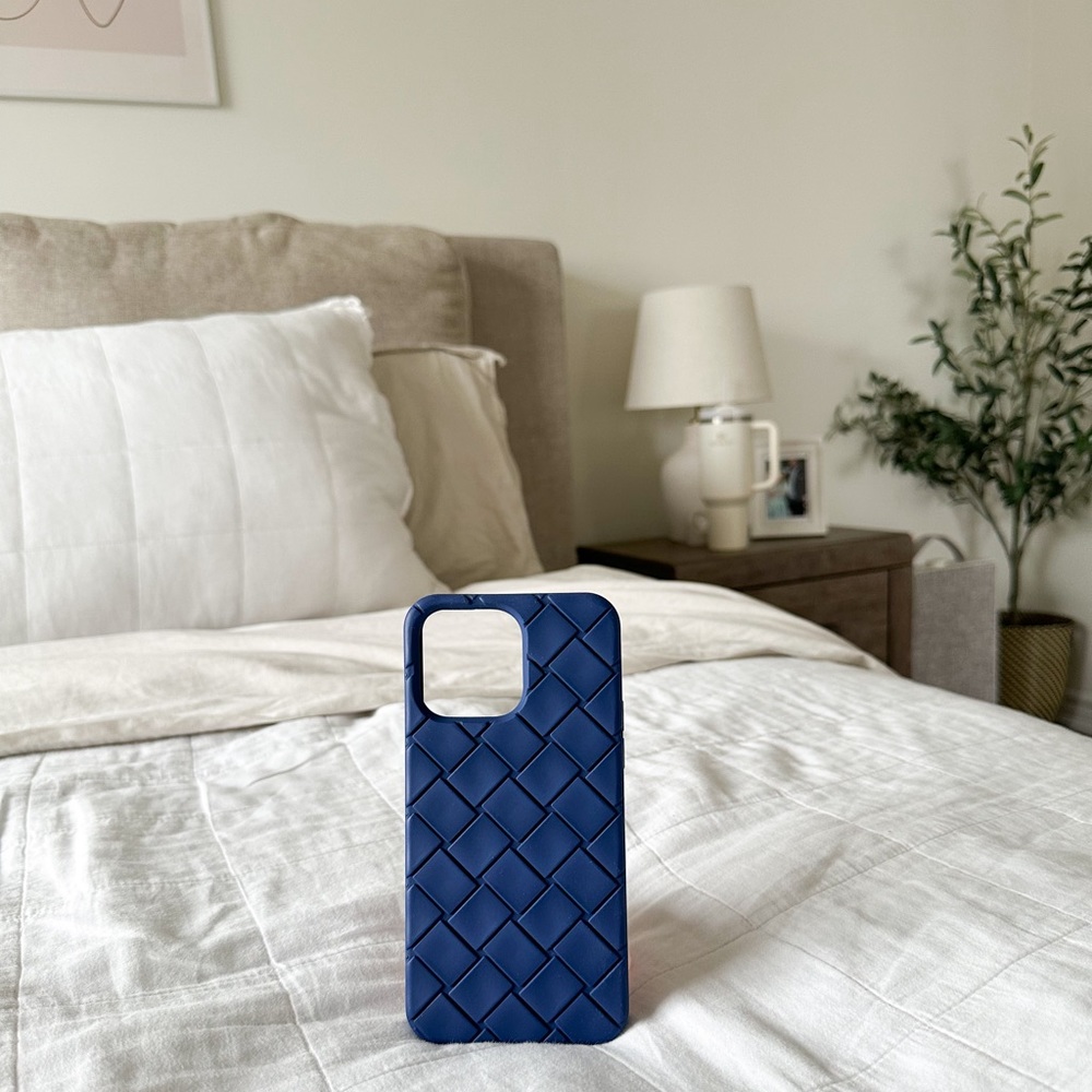 Bottega Veneta Blue Cell Phone Case